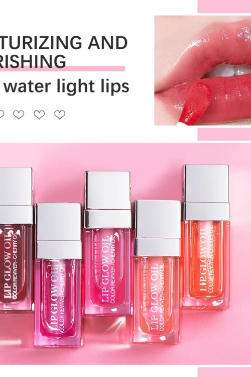 Crystal Jelly Moisturizing Lip Oil Plumping Lip Gloss Makeup Sexy Plump Lip Glow Oil Tinted Lip Plumper 6ml 1 Piece